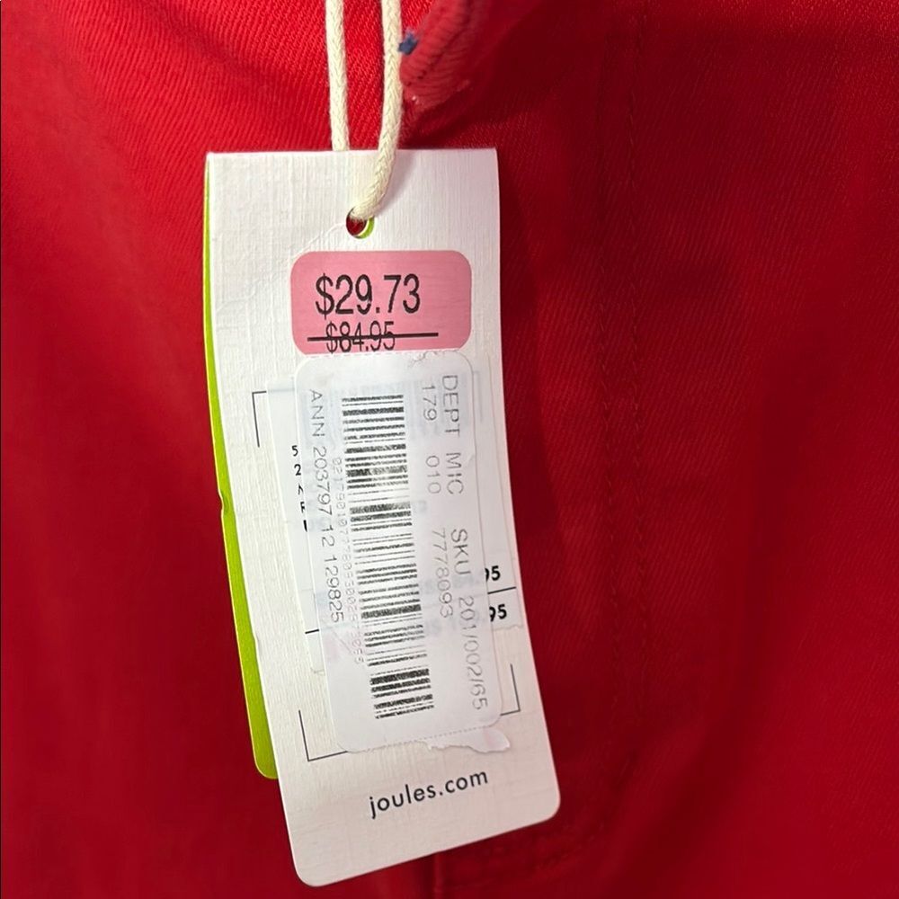 Joules Red High Rise Skinny Jeans - Stretch Denim (size 12) - Picture 7 of 12